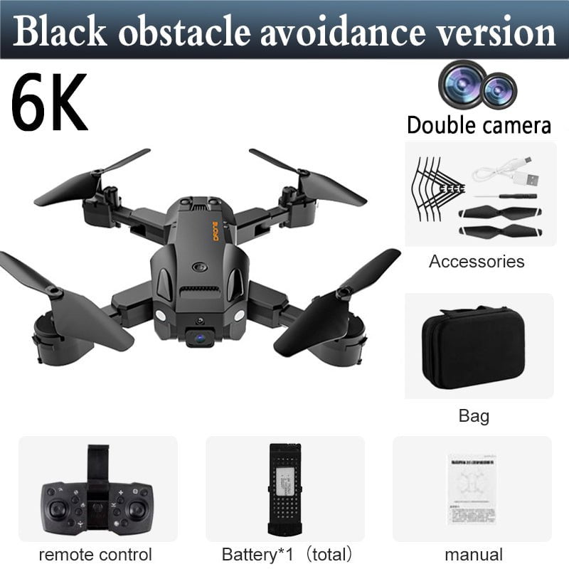 STORAZONE Gadget Black / 6K Obstacle Avoiding Double HD Aerial Photography Of Automatic Obstacle Avoidance UAV