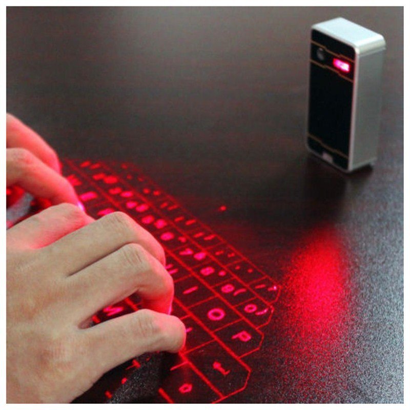 STORAZONE Gadget Black Bluetooth Wireless Laser Keyboard