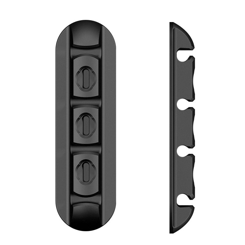 STORAZONE Gadget Black Desktop Charging Magnetic Data Cable Organizer Soft Plastic Creative Gift Storage Fixed Cable Organizer