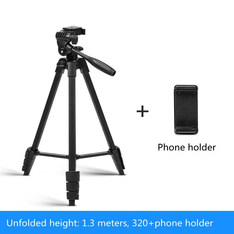 STORAZONE Gadget Black with phone clip SLR Camera Tripod Photography Camera Portable