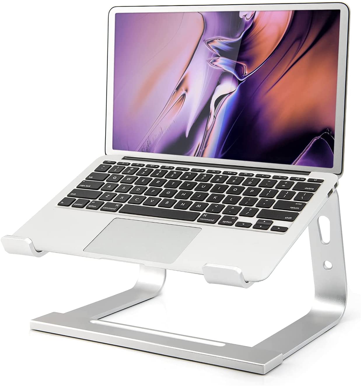 STORAZONE Gadget default Laptop Stand, Computer Stand for Laptop, Aluminium Laptop Riser, Ergonomic Laptop Holder Compatible with MacBook Air Pro, Dell XPS, More 10-17 Inch Laptops Work from Home, Amazon Platform Banned