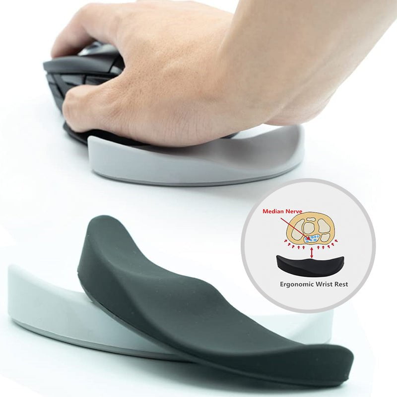 STORAZONE Gadget Ergonomic Mouse Wrist Rest Mouse Pads Silicon Gel Non-Slip Streamline Wrist Rest Support Mat Computer Mouse Pad For Office Gaming PC Accessories
