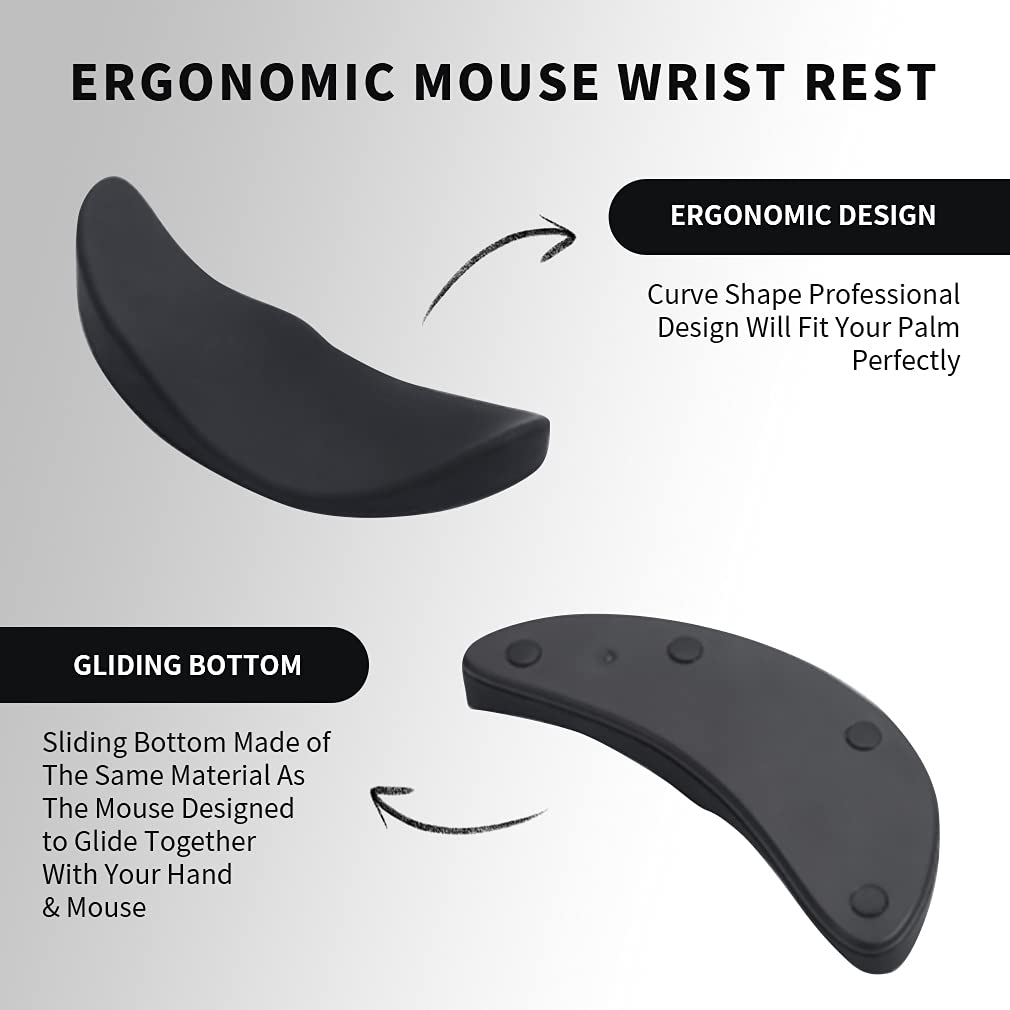 STORAZONE Gadget Ergonomic Mouse Wrist Rest Mouse Pads Silicon Gel Non-Slip Streamline Wrist Rest Support Mat Computer Mouse Pad For Office Gaming PC Accessories