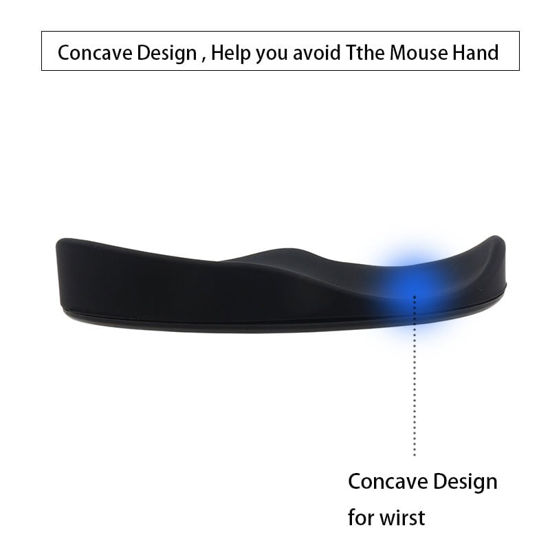 STORAZONE Gadget Ergonomic Mouse Wrist Rest Mouse Pads Silicon Gel Non-Slip Streamline Wrist Rest Support Mat Computer Mouse Pad For Office Gaming PC Accessories