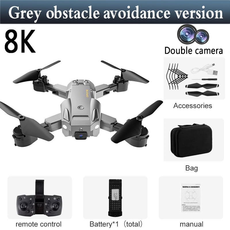 STORAZONE Gadget Grey / 8K Obstacle Avoiding Double HD Aerial Photography Of Automatic Obstacle Avoidance UAV