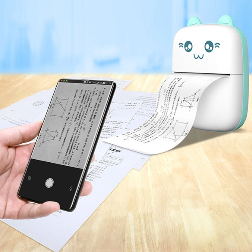 STORAZONE Gadget Mini Printer Portable Mini Bluetooth WiFi New Wrong Printer Mobile Phone Photo Title Note Hot Print Pocket Student Error Label Printer