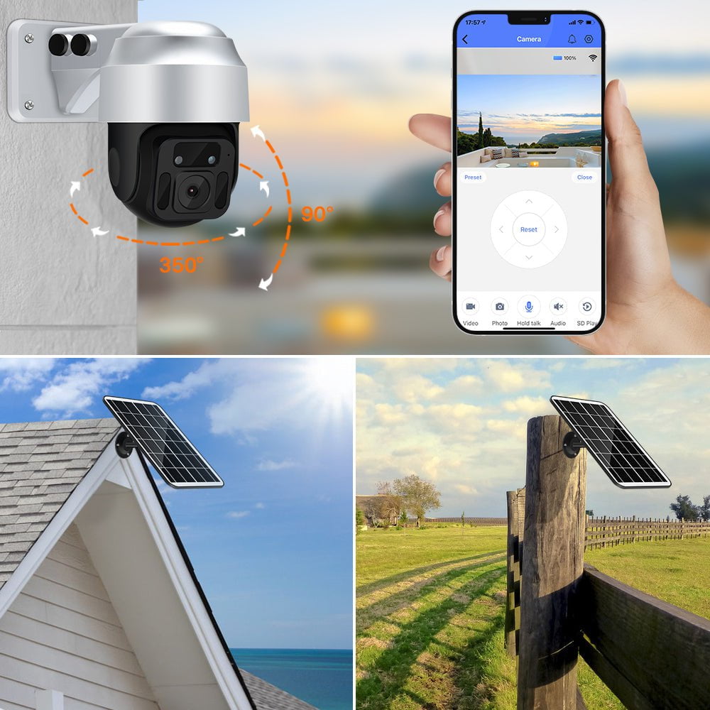 STORAZONE Gadget Solar Powered Wireless WiFi Surveillance Camera