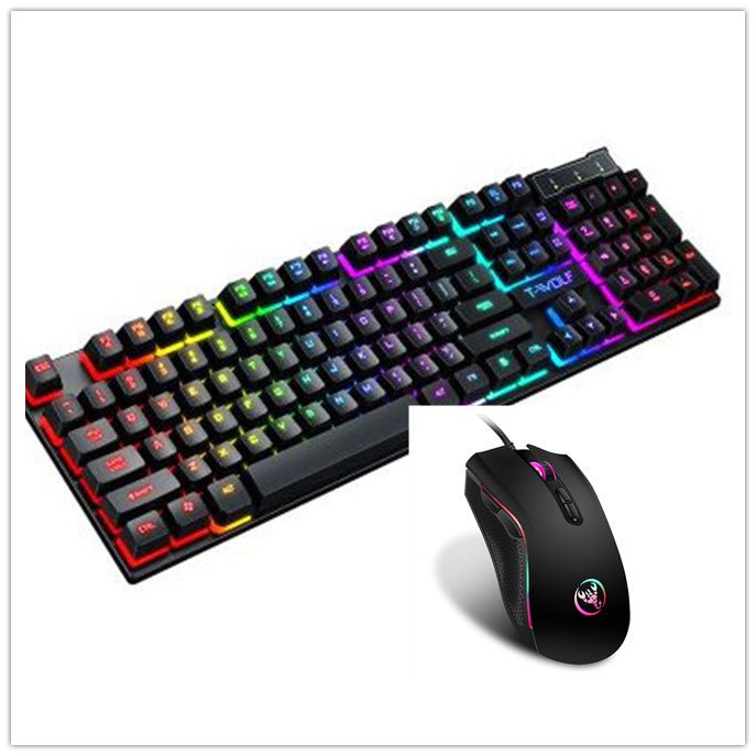 STORAZONE Gadget T20 BLACK with mouse Gaming Usb Luminous Wired Keyboard Floating Manipulator