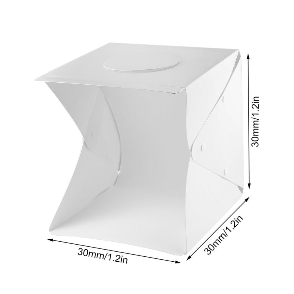 STORAZONE Gadget White30cm / 1pc 20cm folding studio Professional photo simple LED small light box