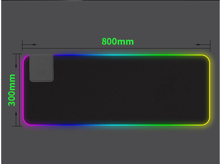 STORAZONE Gadget Wireless black / 800X300mm Gaming mouse pad