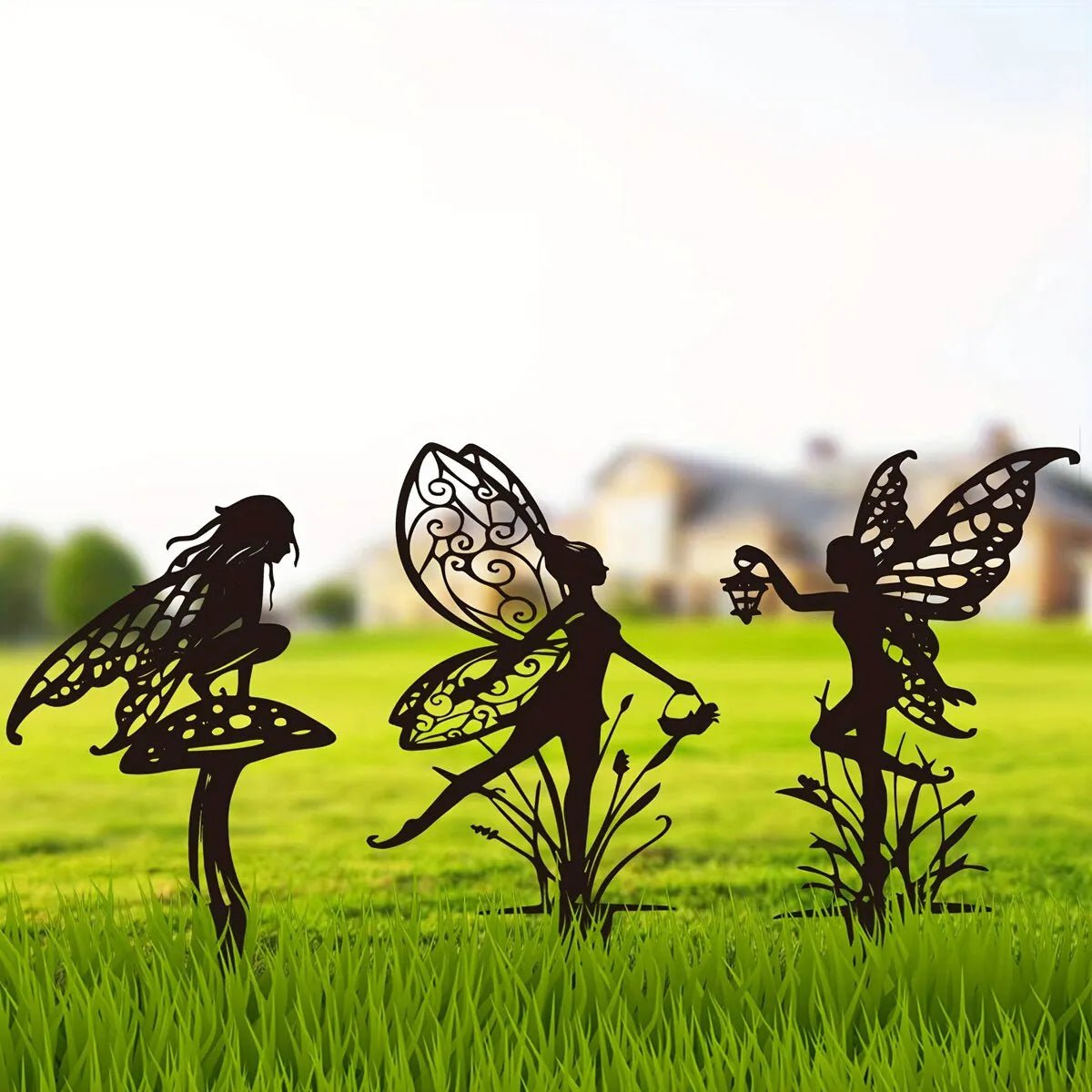 Storazone Garden Fairy Metal Outdoor Decor for Your Patio and Lawn