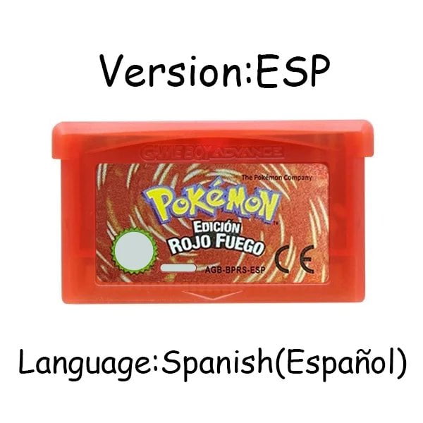 Storazone GBA Game Pokemon Series 32 Bit Video Game Cartridge Console Card Pokemon Emerald Ruby FireRed LeafGreen Sapphire Multi-language