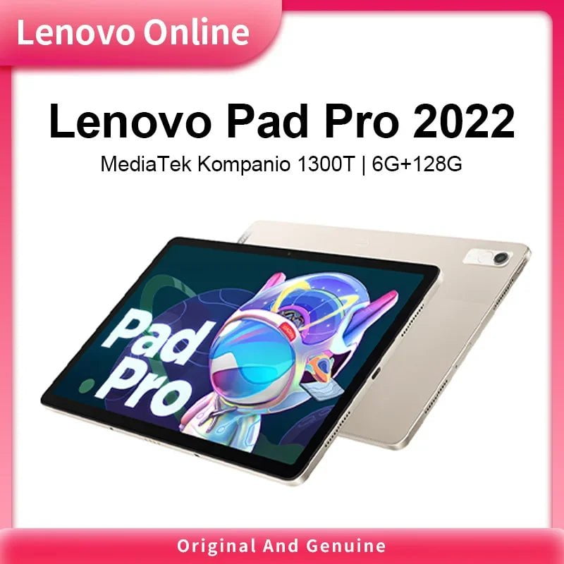 Storazone Global Rom / 6G 128G Gold Original Lenovo Xiaoxin Pad Pro 2022 Kompanio 1300T 6GB 128G 11.2inch OLED Screen 8200mAh Tablet Android 12