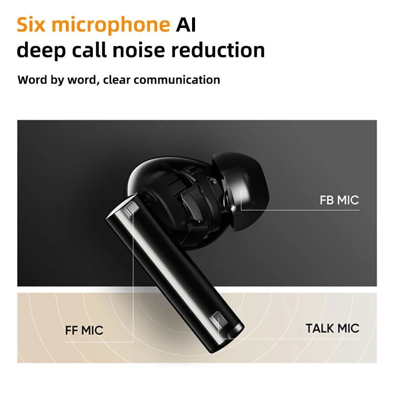 Storazone Global Version realme Buds Air 5 Pro Bluetooth headphones 50dB Active Noise Cancelling LDAC Bluetooth 5.3 Wireless Headphonea