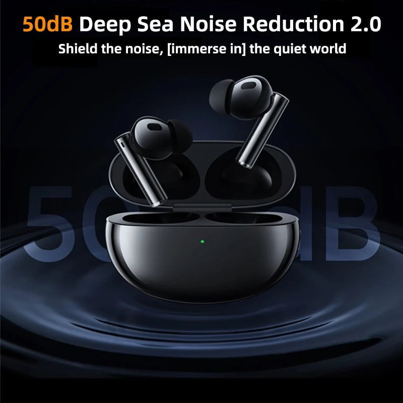 Storazone Global Version realme Buds Air 5 Pro Bluetooth headphones 50dB Active Noise Cancelling LDAC Bluetooth 5.3 Wireless Headphonea