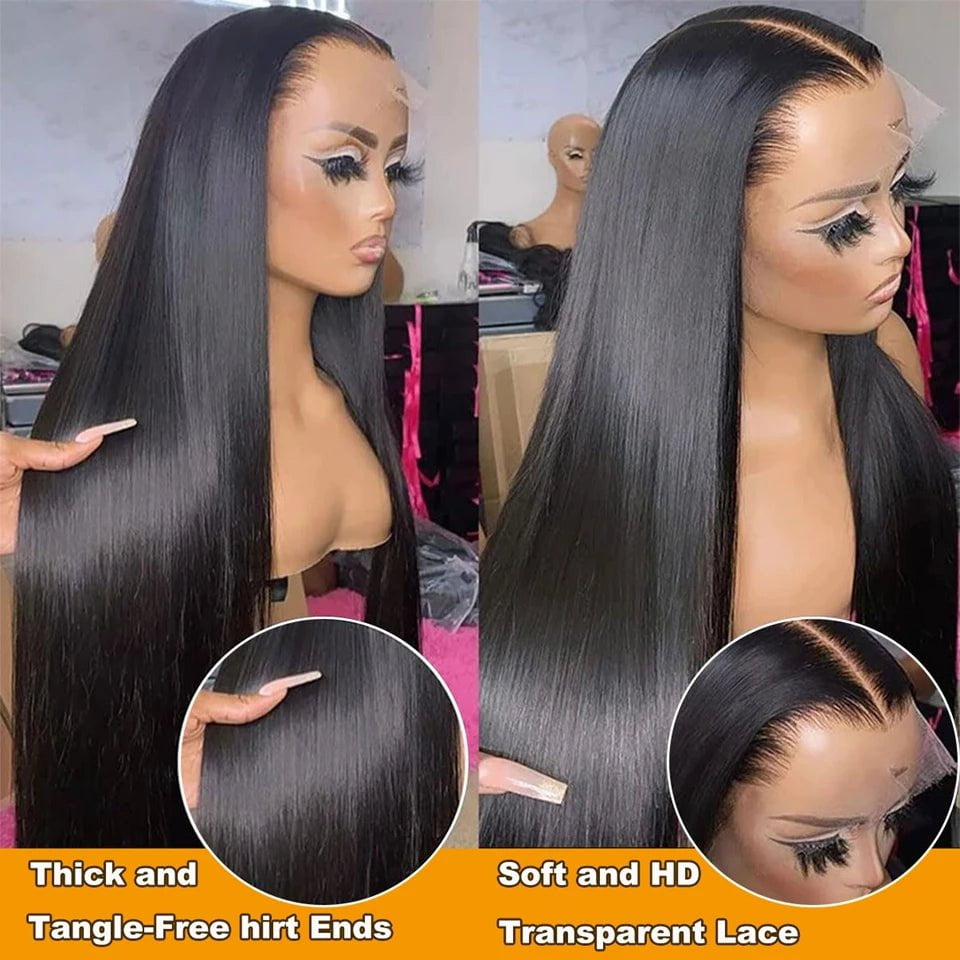 Storazone Glueless Wig Human Hair Ready to Wear 5x5 HD Lace Closure Wig 13x4 Lace Front Wig Human Hair Straight 360 Full Lace Wig