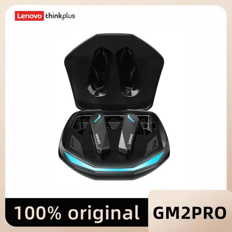 Storazone GM2PRO black1 / CHINA New Original Lenovo GM2 Pro Buletooth 5.3 Earphones Gaming Wireless Headphones E-Sports Music Earbuds Dual Mode Headset With Mic