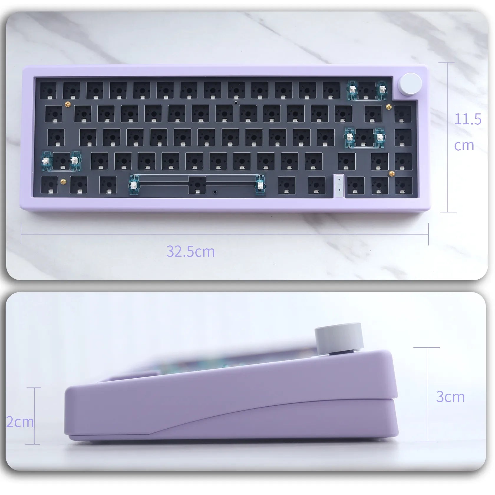 Storazone GMK67 65% Gasket Bluetooth 2.4G Wireless Hot-swappable Customized Mechanical Keyboard Kit RGB Backlit