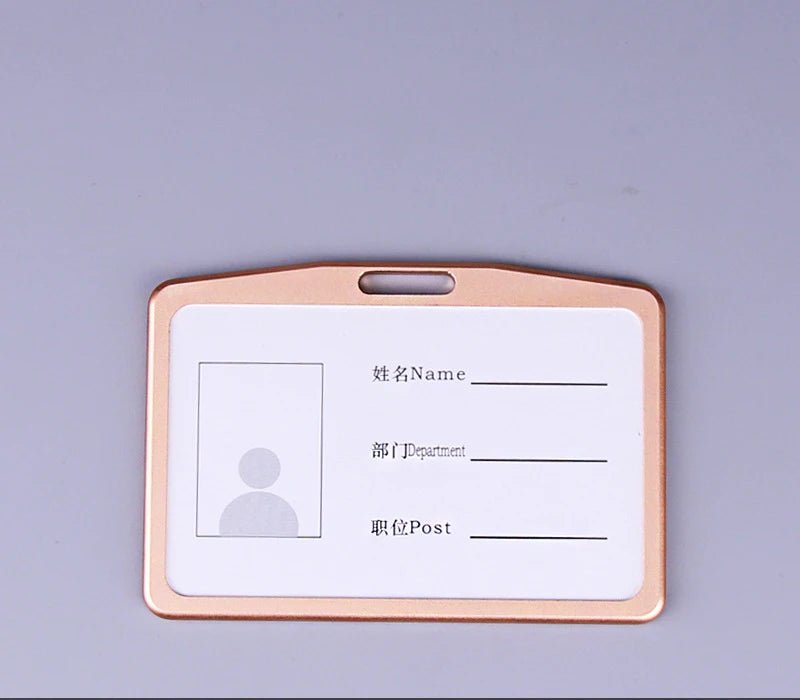Storazone gold 1 Retractable Badge Reel with Card Holder Reel Clip Key Ring Retractable ID Card Holder Key Chain Holders for Office Name Tag