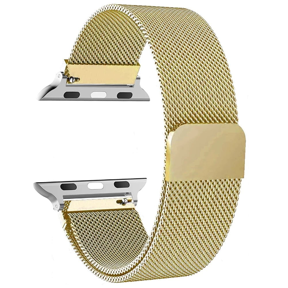 Storazone Gold / 38mm 40mm 41mm milanese Loop Band for apple watch Strap Ultra 49mm 45mm 44mm 41mm 40mm Metal Wristband bracelet iwatch series 3 4 5 6 7 8 9 SE