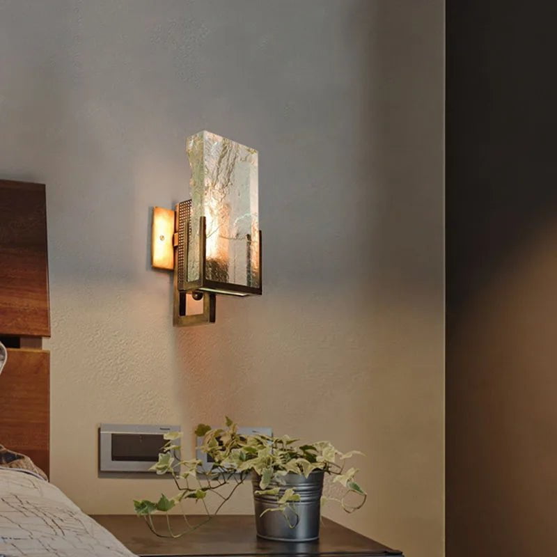 Storazone Gold / CHINA Postmodern Bedroom Bedside Wall Lamp Luxury Living Room Decoration Background Staircase Corridor Simple Crystal Indoor Lighting