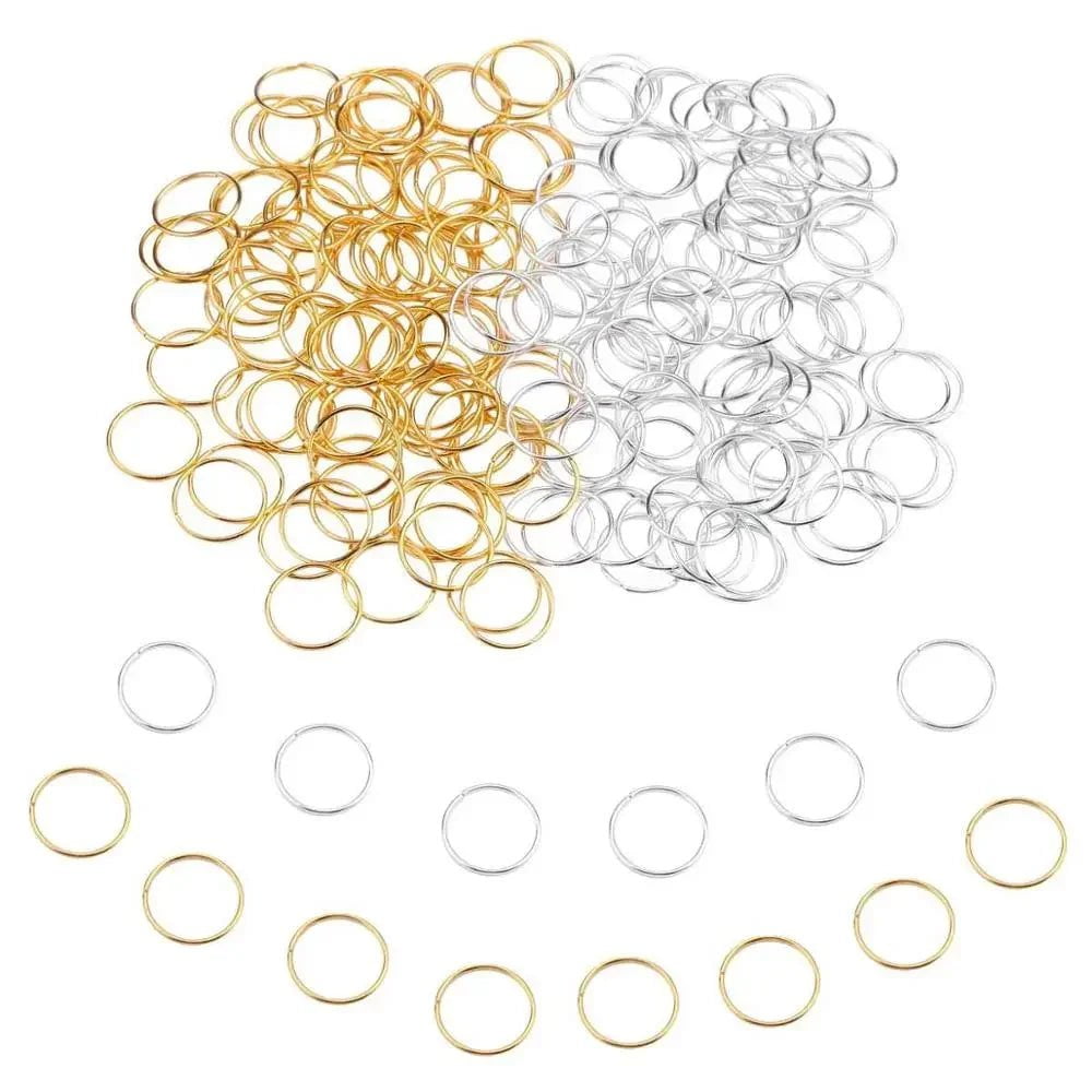 Storazone Golden 100pcs 100pcs 14mm Hair Braid Rings Accessories Clips for Women and Girls Dreadlocks Beads Set Color Gold and Sliver
