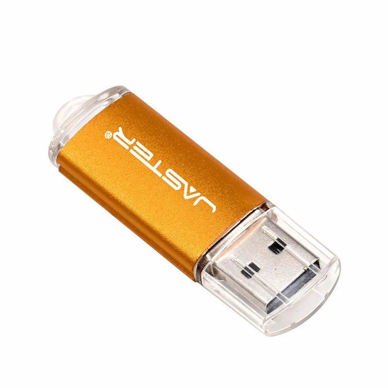 Storazone Golden / 4GB / China JASTER mini Pen drive USB Flash Drive 4gb 8gb 16gb 32gb 64gb 128gb pendrive metal usb 2.0 flash drive memory card Usb stick