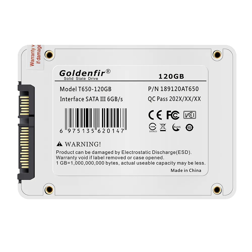 Storazone Goldenfir SSD 120GB 250GB 500GB 960GB 2.5 Hard Drive Disk Disc Solid State Disks 2.5 " Internal