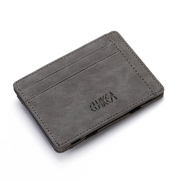 Storazone Gray 2 Men/Women Fashion Wallet ID/credit Card Holder Wallet for Men Multi-Card BagHolder Two Fold Small Wallet Black/gray Coin Purse