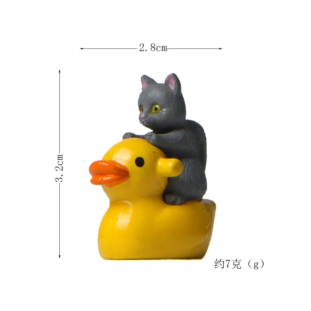 Storazone gray cat figure 12 Cat on Toilet Resin Home Decoration Action Figure Dollhouse Landscape Accessories Fairy Garden Miniatures Desktop Model Ornament