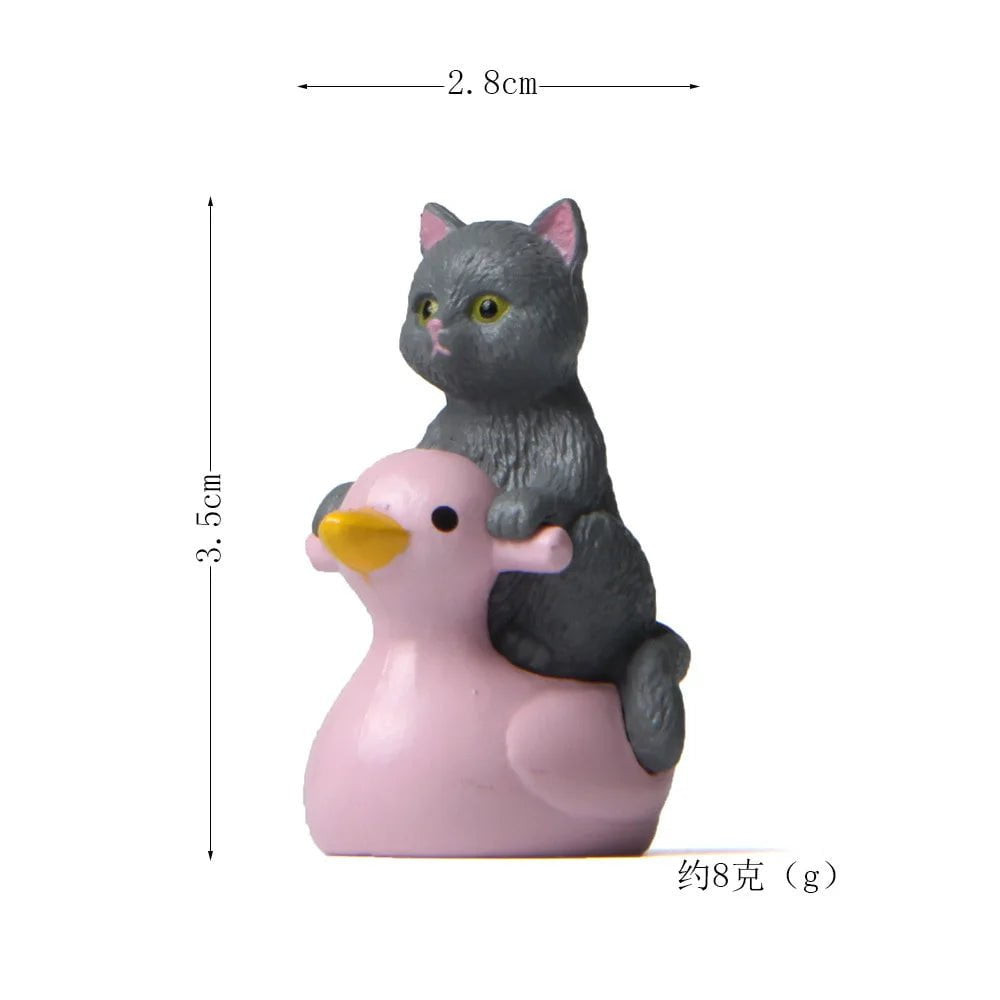 Storazone gray cat figure 15 Cat on Toilet Resin Home Decoration Action Figure Dollhouse Landscape Accessories Fairy Garden Miniatures Desktop Model Ornament