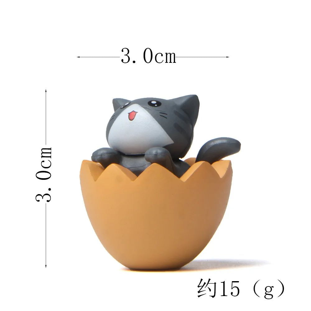 Storazone gray cat figure 9 Cat on Toilet Resin Home Decoration Action Figure Dollhouse Landscape Accessories Fairy Garden Miniatures Desktop Model Ornament