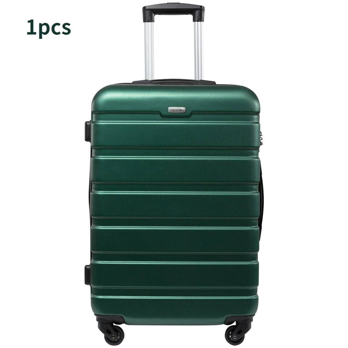 Storazone green / 16 inches luggage sets suitcase on wheel spinner rolling luggage ABS+PC Customs lock travel suitcase set Carry on Luggage with Wheels