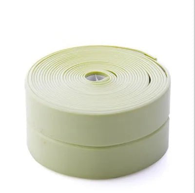 Storazone green / 3.2M X 3.8 CM For Bathroom Kitchen Accessories Shower Bath Sealing Strip Tape Caulk Strip Self Adhesive Waterproof Wall Sticker Sink Edge Tape