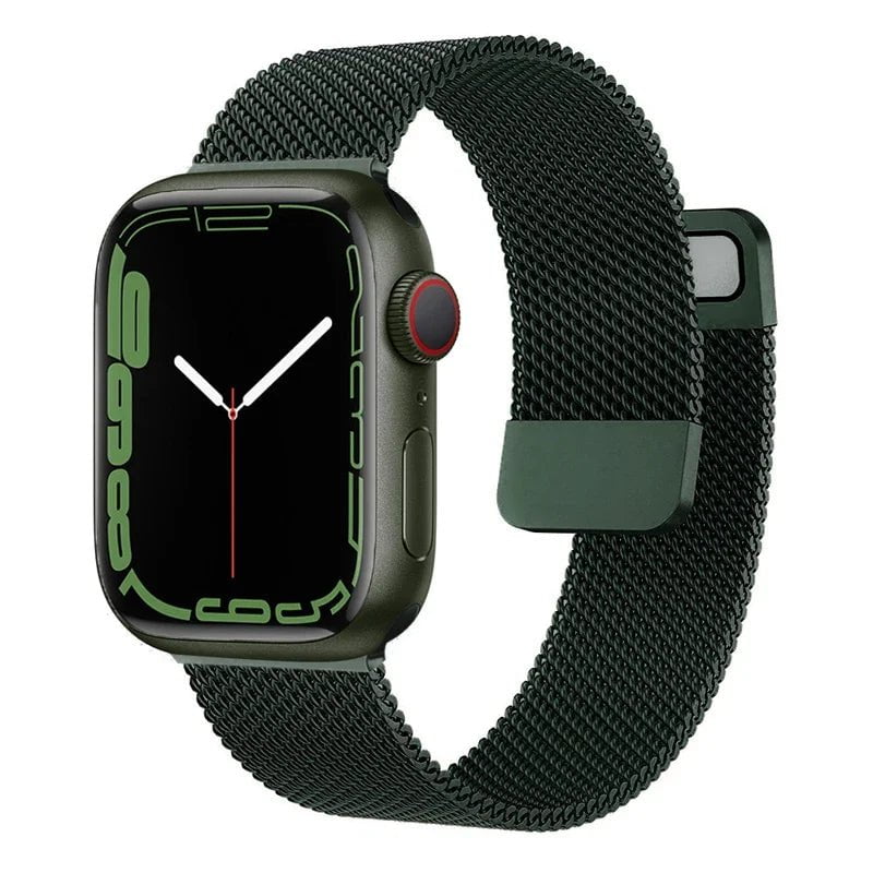 Storazone green / 38mm 40mm 41mm / CHINA Strap For Apple watch Band 44mm 45mm 41mm 49mm 42mm 40mm 45mm Milanese Loop bracelet correa iwatch series 9 7 8 4 5 6 SE Ultra2