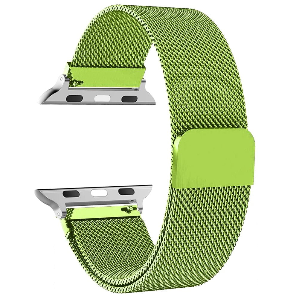 Storazone Green / 38mm 40mm 41mm milanese Loop Band for apple watch Strap Ultra 49mm 45mm 44mm 41mm 40mm Metal Wristband bracelet iwatch series 3 4 5 6 7 8 9 SE