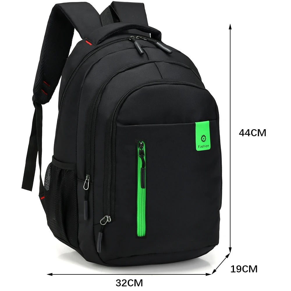 Storazone green-B Men's Backpacks Oxford Waterproof Rucksack Business Computer Bag Casual Travel Backpack Senior High School Student Schoolbag