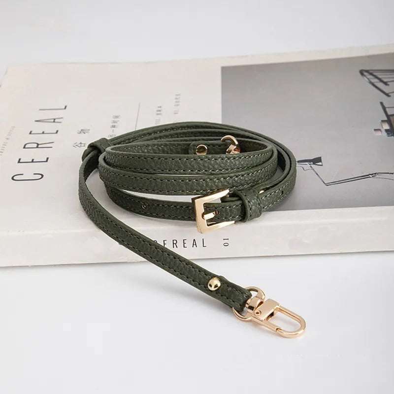 Storazone green Bag Transformation Accessories For Longchamp Mini Bag Straps Punch-free Genuine Leather Shoulder Strap Crossbody Conversion