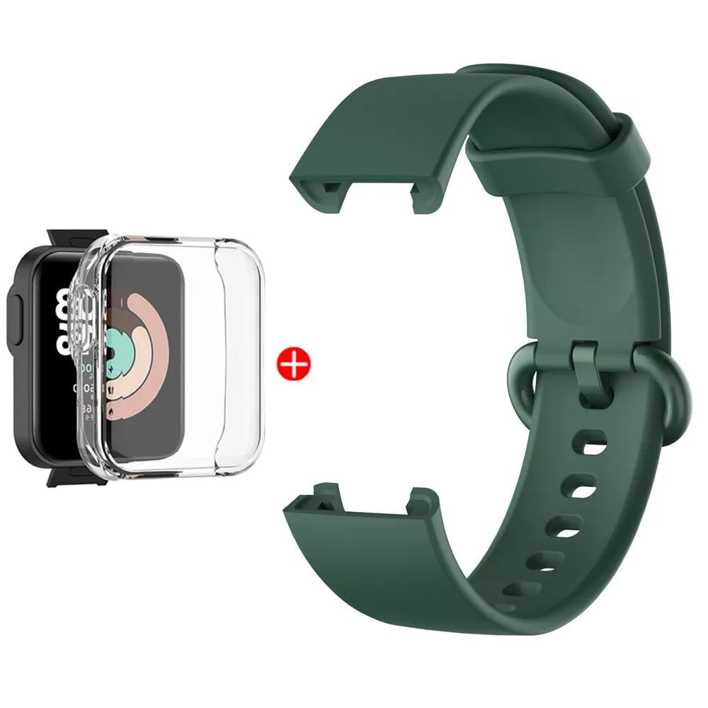 Storazone Green Bundle / For Mi Watch Lite Replacement Strap For Mi Watch Lite Silicone Watchbands Watch Strap For Redmi Watch 2 Lite Strap Correa Bracelet