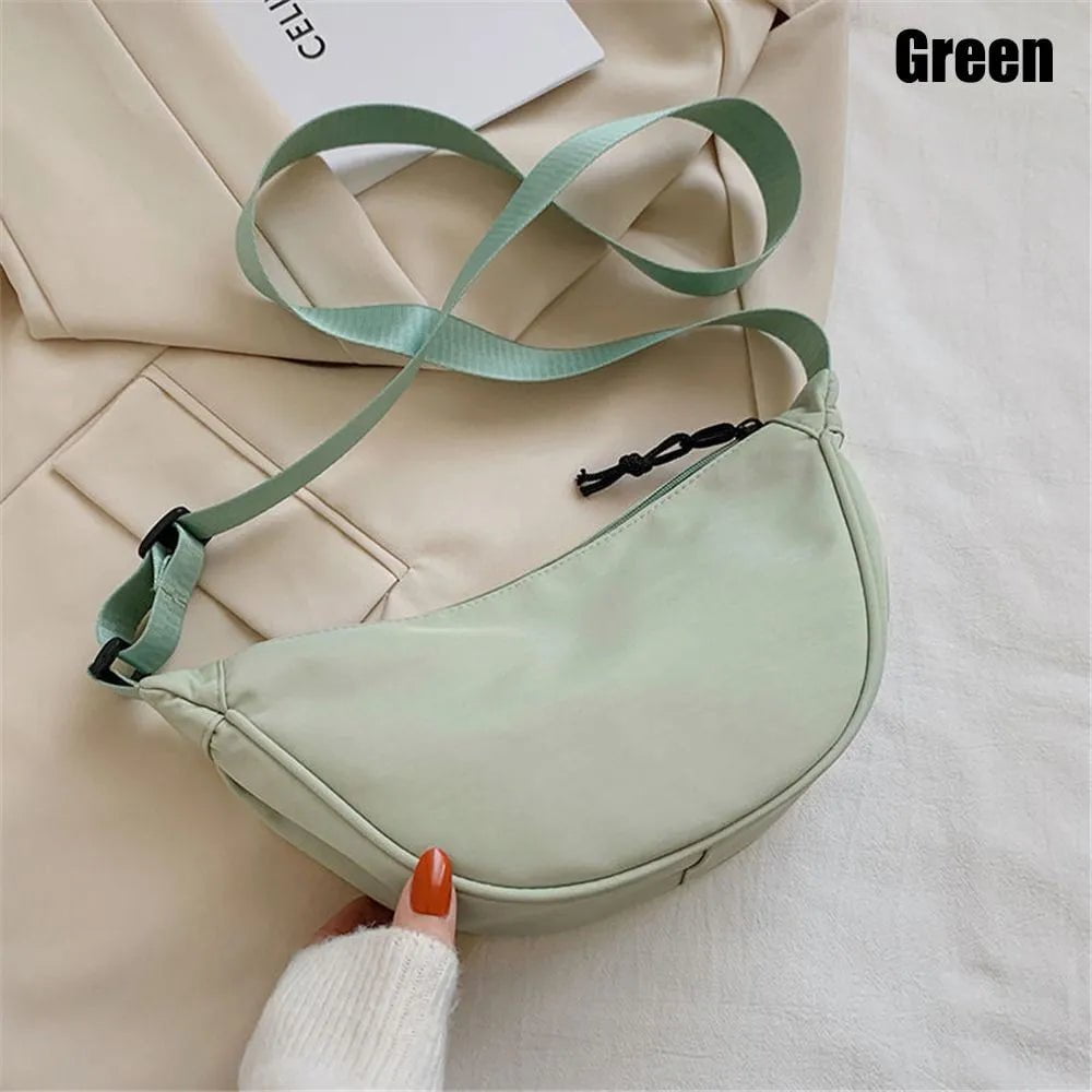 Storazone green Fashion Nylon Casual Hobos Chest Bag Underarm Bag Crossbody Bag For Women Students Shoulder Cross Body Bag