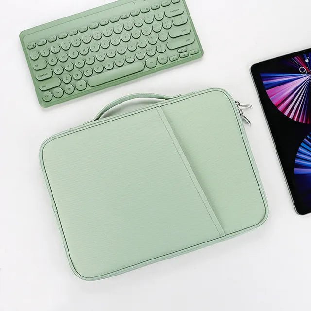 Storazone Green / For 10.2-11 inch Tablet Sleeve Bag For iPad Pro 12 9 11 13 inch Pouch iPad 10th 9th 8th 7th Generation Air 5 4 3 2021 2022 Waterproof Tablet Bag