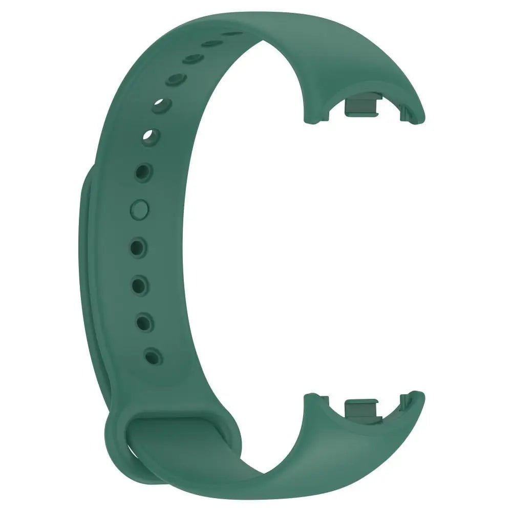 Storazone green / For Xiaomi Band 8 Soft Silicone Strap for Xiaomi Mi Band 8 Breathable Sport Bracelet Wristband Belt for MiBand 8 Replacement Correa Watchband