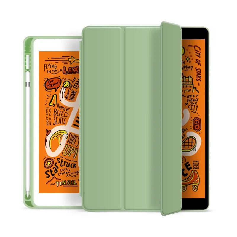 Storazone green / iPad 10th 10.9 With Pencil Holder Funda for iPad pro 12.9 11 10.5 10.2 iPad Air 5th 4th 10th Generation 10.9 iPad Air1 2 6th 9.7 2017 2018