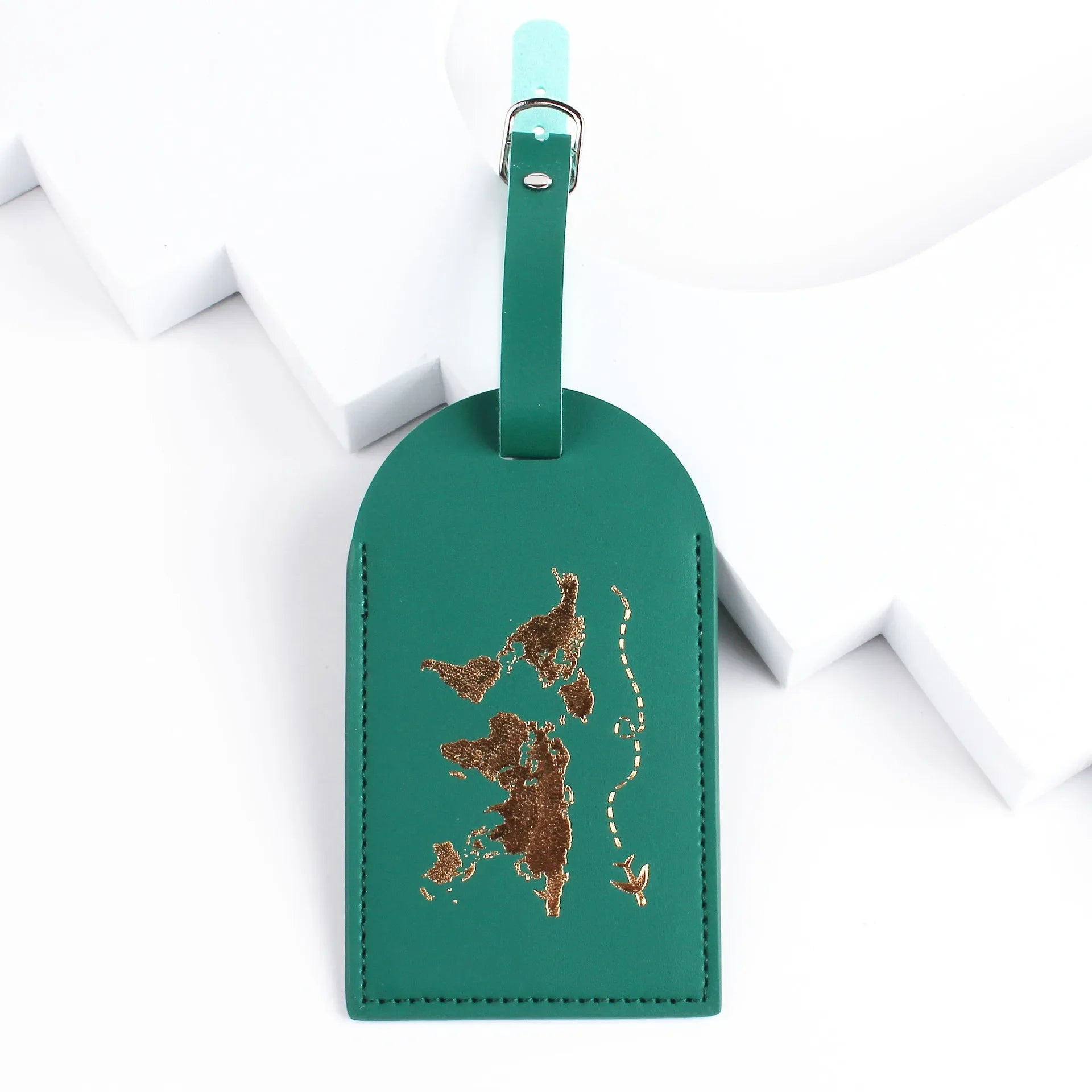 Storazone Green luggage tag New Simple Fashion Passport Cover World Thin Slim Travel Passport Holder Wallet Gift PU Leather Card Case Cover Unisex