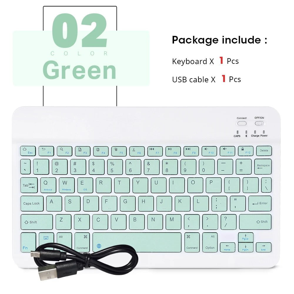 Storazone green-no mouse Mini Wireless Keyboard Bluetooth Keyboard For ipad Phone Tablet Portable Bluetooth Keyboard and Mouse For Samsung Xiaomi Android