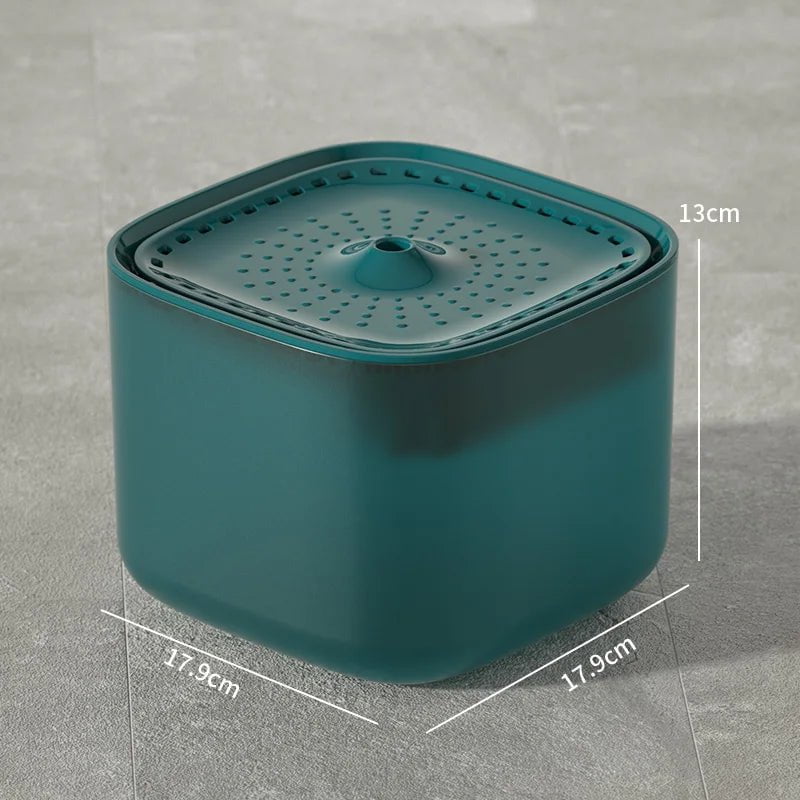 Storazone Green Regular / USB / 3L 3L Cat Water Fountain Auto Recirculate Filter Large Capacity Filtring Cat Water Drinker USB Electric Mute Cats Water Dispenser