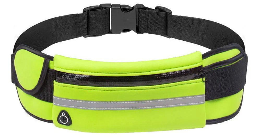 Storazone green Sports Fanny Pack Women Running Waist Bag Men Belt bag Phone Gym Bag Water Hydration Backpack Running Accessories