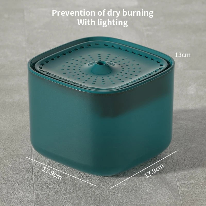 Storazone Green Upgrade / USB / 3L 3L Cat Water Fountain Auto Recirculate Filter Large Capacity Filtring Cat Water Drinker USB Electric Mute Cats Water Dispenser