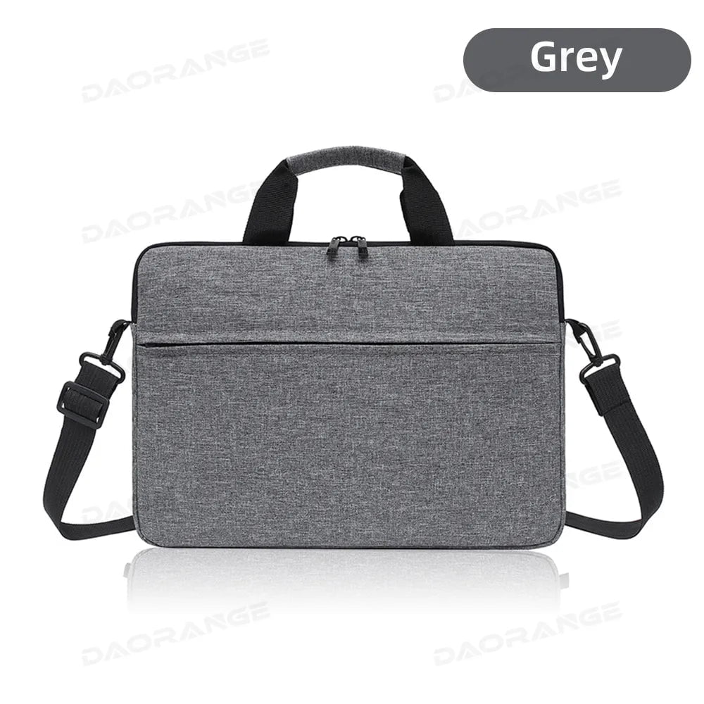 Storazone Grey / 12-13.3 inch Laptop Handbag Bag For Macbook Pro Case For Laptop Xiaomi Dell HP Lenovo 13.3 14 15 15.6 inch Protable Shoulder Messenger Bag