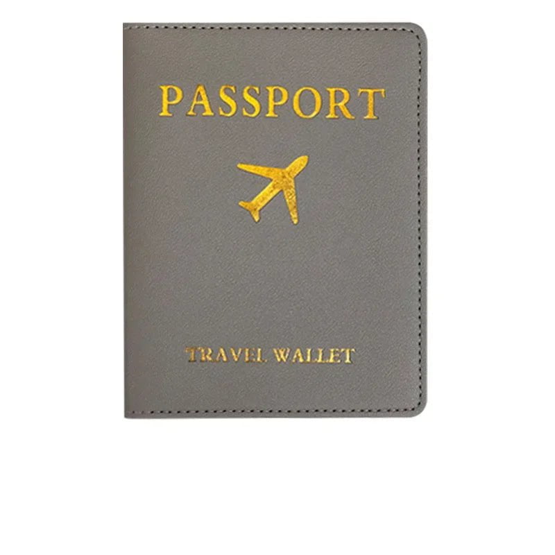 Storazone grey 1PC Women Men PU Leather Luggage Tag Suitcase Identifier Label Baggage Boarding Bag Tag Name ID Address Holder Travel Accessorie